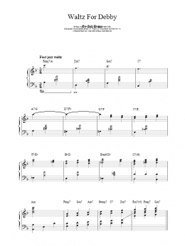 page one of Waltz For Debby (Piano Solo)