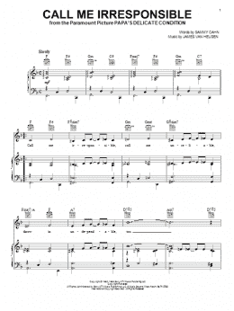 page one of Call Me Irresponsible (Piano, Vocal & Guitar Chords (Right-Hand Melody))