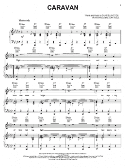 page one of Caravan (Piano, Vocal & Guitar Chords (Right-Hand Melody))