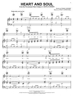 page one of Heart And Soul (Piano, Vocal & Guitar Chords (Right-Hand Melody))