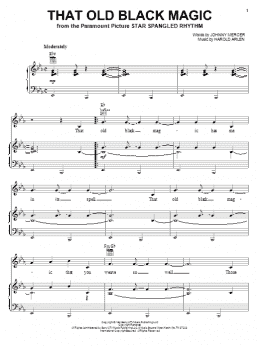 page one of That Old Black Magic (Piano, Vocal & Guitar Chords (Right-Hand Melody))