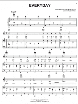 page one of Everyday (Piano, Vocal & Guitar Chords (Right-Hand Melody))