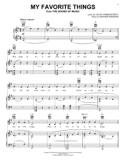 page one of My Favorite Things (Piano, Vocal & Guitar Chords (Right-Hand Melody))