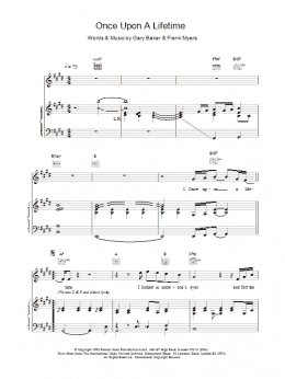 page one of Once Upon A Lifetime (Piano, Vocal & Guitar Chords)