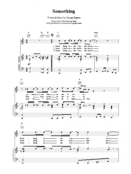 page one of Something (Piano, Vocal & Guitar Chords (Right-Hand Melody))