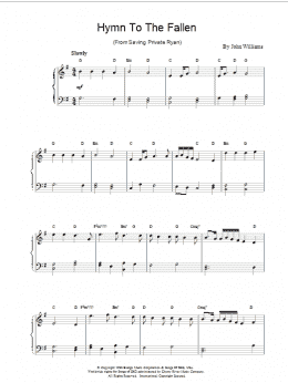 page one of Hymn to the Fallen (Piano Solo)