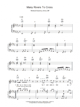 page one of Many Rivers To Cross (Piano, Vocal & Guitar Chords)