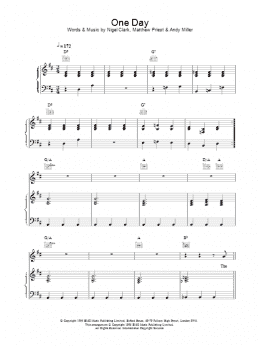 page one of One Day (Piano, Vocal & Guitar Chords)