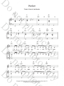 page one of Perfect (Piano, Vocal & Guitar Chords)