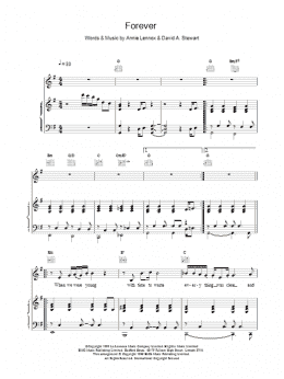 page one of Forever (Piano, Vocal & Guitar Chords)