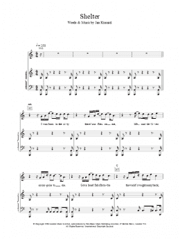 page one of Shelter (Piano, Vocal & Guitar Chords)