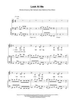 page one of Look At Me (Piano, Vocal & Guitar Chords)