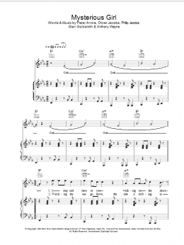 page one of Mysterious Girl (Piano, Vocal & Guitar Chords)