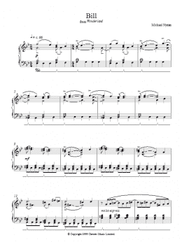 page one of Bill (Piano Solo)