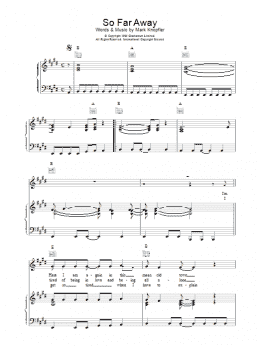 page one of So Far Away (Piano, Vocal & Guitar Chords)