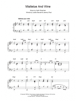 page one of Mistletoe And Wine (Piano Solo)