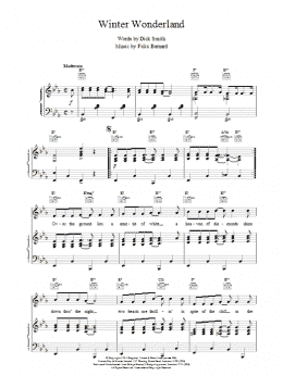 page one of Winter Wonderland (Piano Solo)