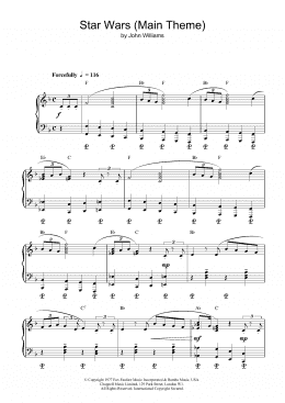 page one of Star Wars (Main Theme) (Piano Solo)