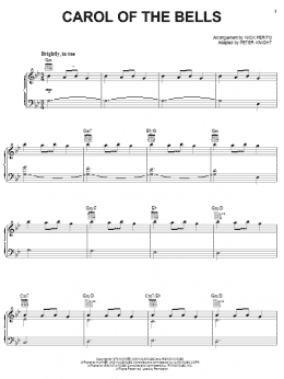 page one of Carol Of The Bells (Piano Solo)