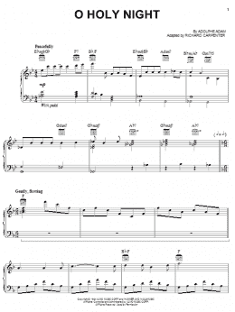 page one of O Holy Night (Piano, Vocal & Guitar Chords (Right-Hand Melody))