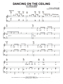 page one of Dancing On The Ceiling (Piano, Vocal & Guitar Chords (Right-Hand Melody))