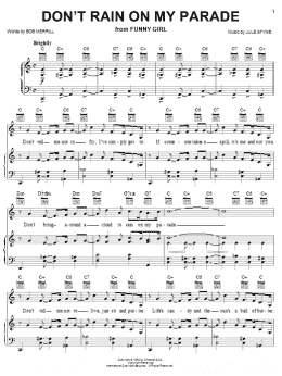 page one of Don't Rain On My Parade (Piano, Vocal & Guitar Chords (Right-Hand Melody))