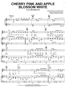 page one of Cherry Pink And Apple Blossom White (Piano, Vocal & Guitar Chords (Right-Hand Melody))