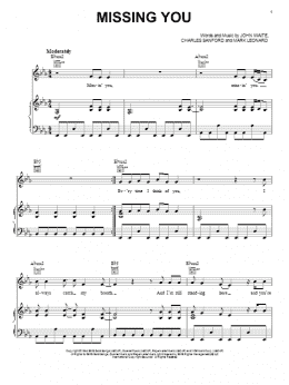 page one of Missing You (Piano, Vocal & Guitar Chords (Right-Hand Melody))