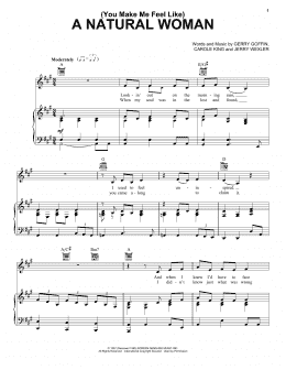 page one of (You Make Me Feel Like) A Natural Woman (Piano, Vocal & Guitar Chords (Right-Hand Melody))