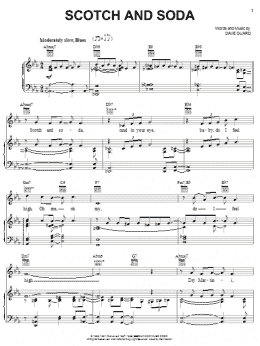 page one of Scotch And Soda (Piano, Vocal & Guitar Chords (Right-Hand Melody))