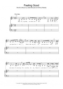 page one of Feeling Good (Piano, Vocal & Guitar Chords)