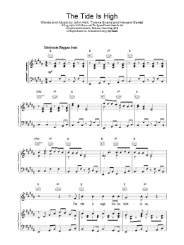 page one of The Tide Is High (Piano, Vocal & Guitar Chords)