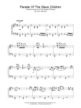 page one of Parade Of The Slave Children (Piano Solo)