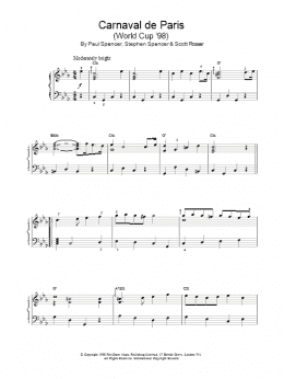 page one of Carnaval de Paris (Piano Solo)