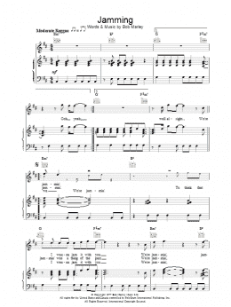 page one of Jamming (Piano, Vocal & Guitar Chords)