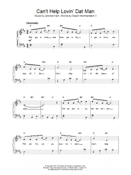 page one of Can't Help Lovin' Dat Man (Easy Piano)