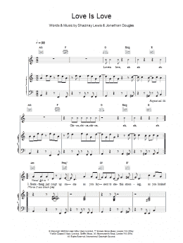 page one of Love Is Love (Piano, Vocal & Guitar Chords)