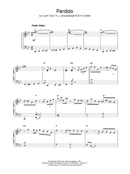 page one of Perdido (Piano Solo)