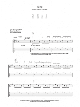 page one of Sing (Piano, Vocal & Guitar Chords)