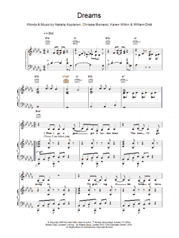 page one of Dreams (Piano, Vocal & Guitar Chords)