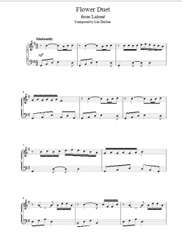 page one of Flower Duet (Piano Solo)