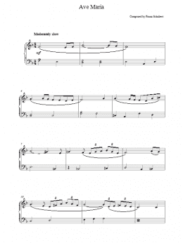 page one of Ave Maria (Piano Solo)