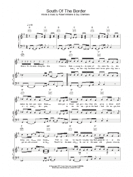 page one of South Of The Border (Piano, Vocal & Guitar Chords)