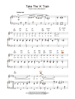 page one of Take The "A" Train (Piano, Vocal & Guitar Chords)