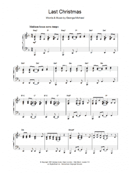 page one of Last Christmas (Piano, Vocal & Guitar Chords (Right-Hand Melody))