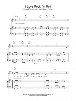 page one of I Love Rock 'n' Roll (Piano, Vocal & Guitar Chords)