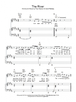 page one of The River (Piano, Vocal & Guitar Chords)