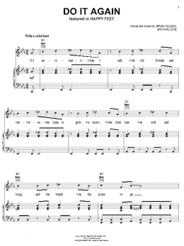 page one of Do It Again (Piano, Vocal & Guitar Chords (Right-Hand Melody))