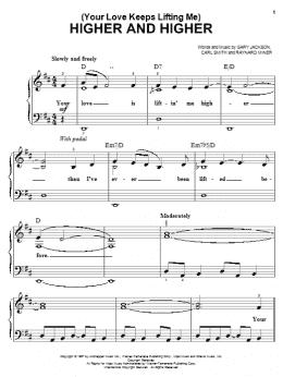 page one of (Your Love Keeps Lifting Me) Higher And Higher (Easy Piano)