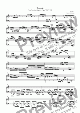 page one of Toccata